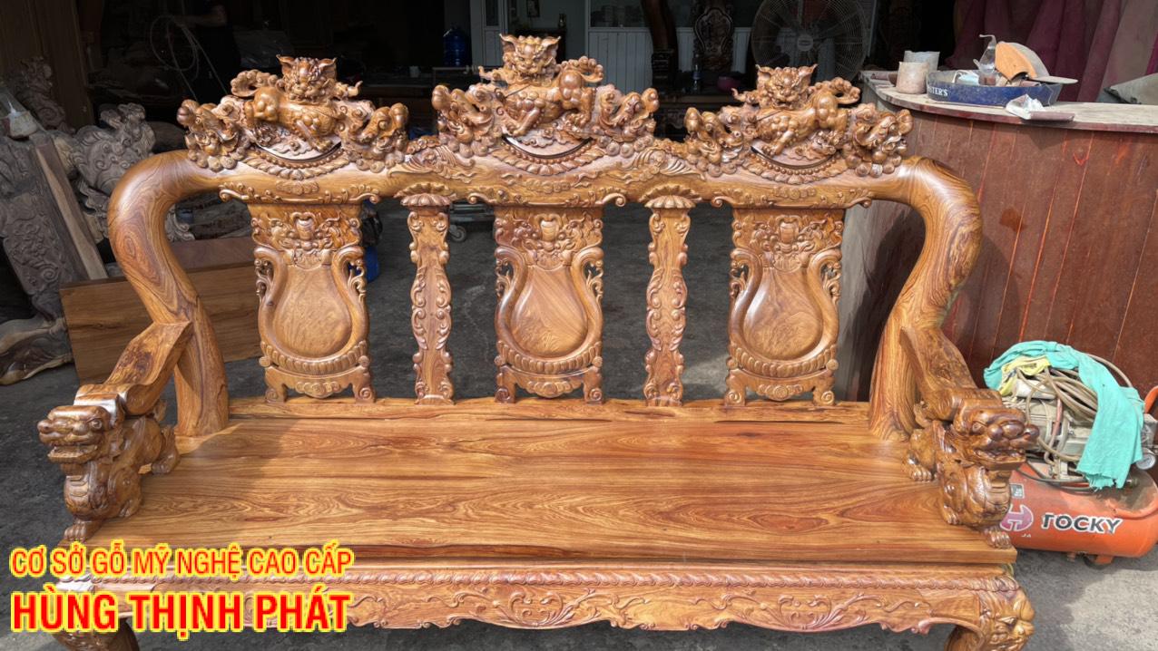 ghế dài bộ bàn ghế Cẩm Lai
